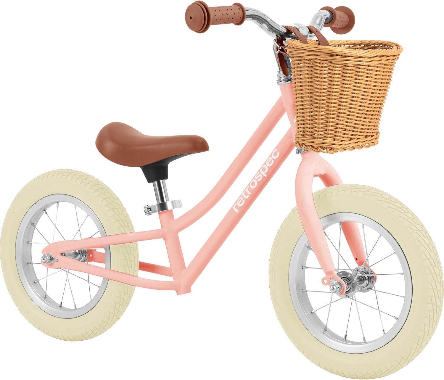 Retrospec Baby Beaumont Kids’ Balance Bike for Toddlers, No Pedals, Cushioning Air Filled Tires for Boys and Girls Ages 18 Months – 3 Years, with Adjustable Seat Height