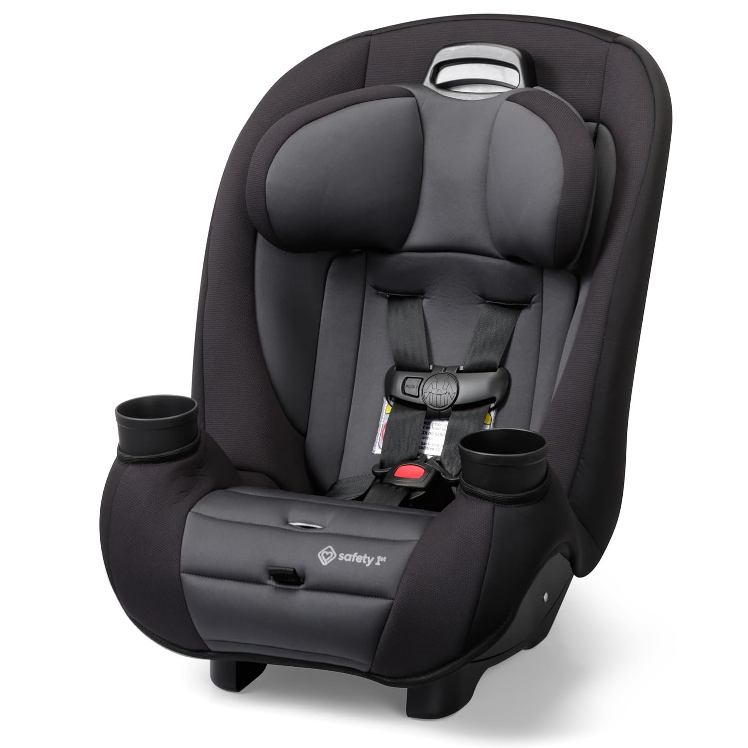 Safety 1st Ellaris 3-in-1 Convertible Car Seat, Slim Fit Design, Rear & Forward-Facing, 5-Position Headrest, Travel-Friendly with Machine-Washable Seat Pad, Smokey Haze