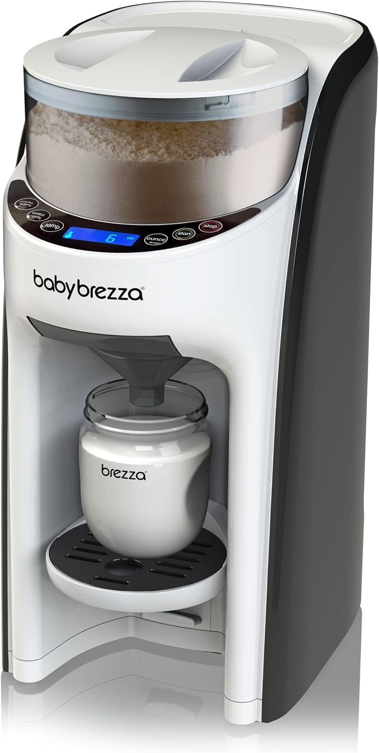 Baby Brezza New and Improved Formula Pro Advanced Formula Dispenser Machine – Automatically Mix a Warm Formula Bottle Instantly – Easily Make Bottle with Automatic Powder Blending, White