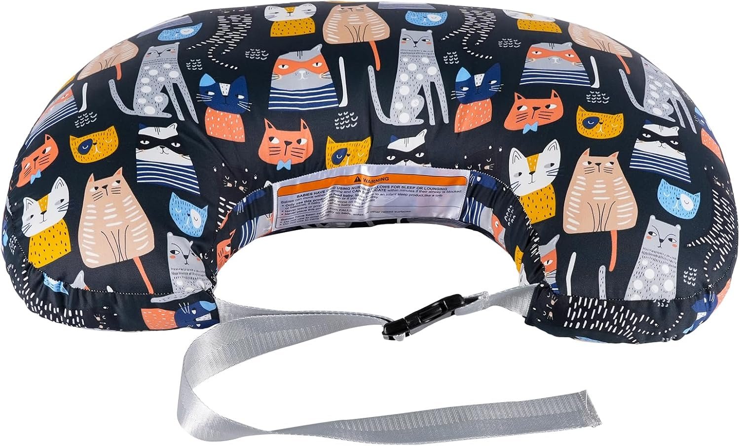 x-vesolje Plus Size Nursing Pillow Wider Support, Breastfeeding Pillow with Adjustable Strap Fit All Body Type, Ergonomic Breast Feeding Pillow, Baby Feeding Pillow for Mom- Max Size/Kitty
