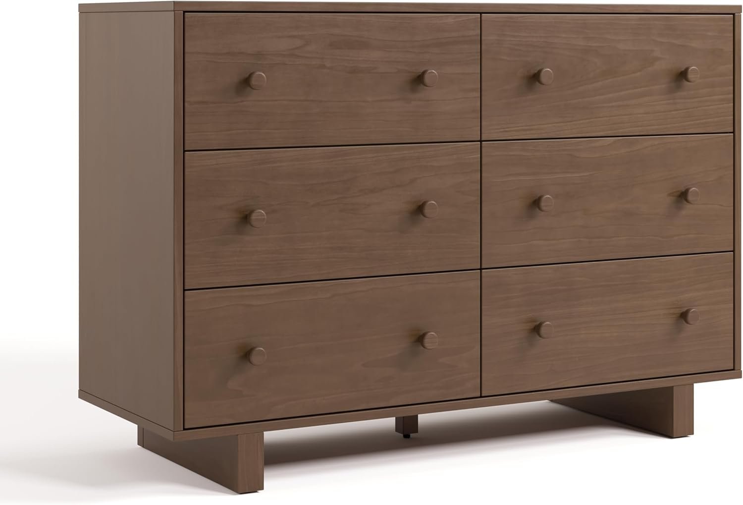 Storkcraft Texas 6 Drawer Dresser (Hazelnut) – GREENGUARD Gold Certified Baby Dresser, Interlocking Drawer System for Nursery & Kids’ Bedroom, Brown Chest for Kids Bedroom, Nursery Storage