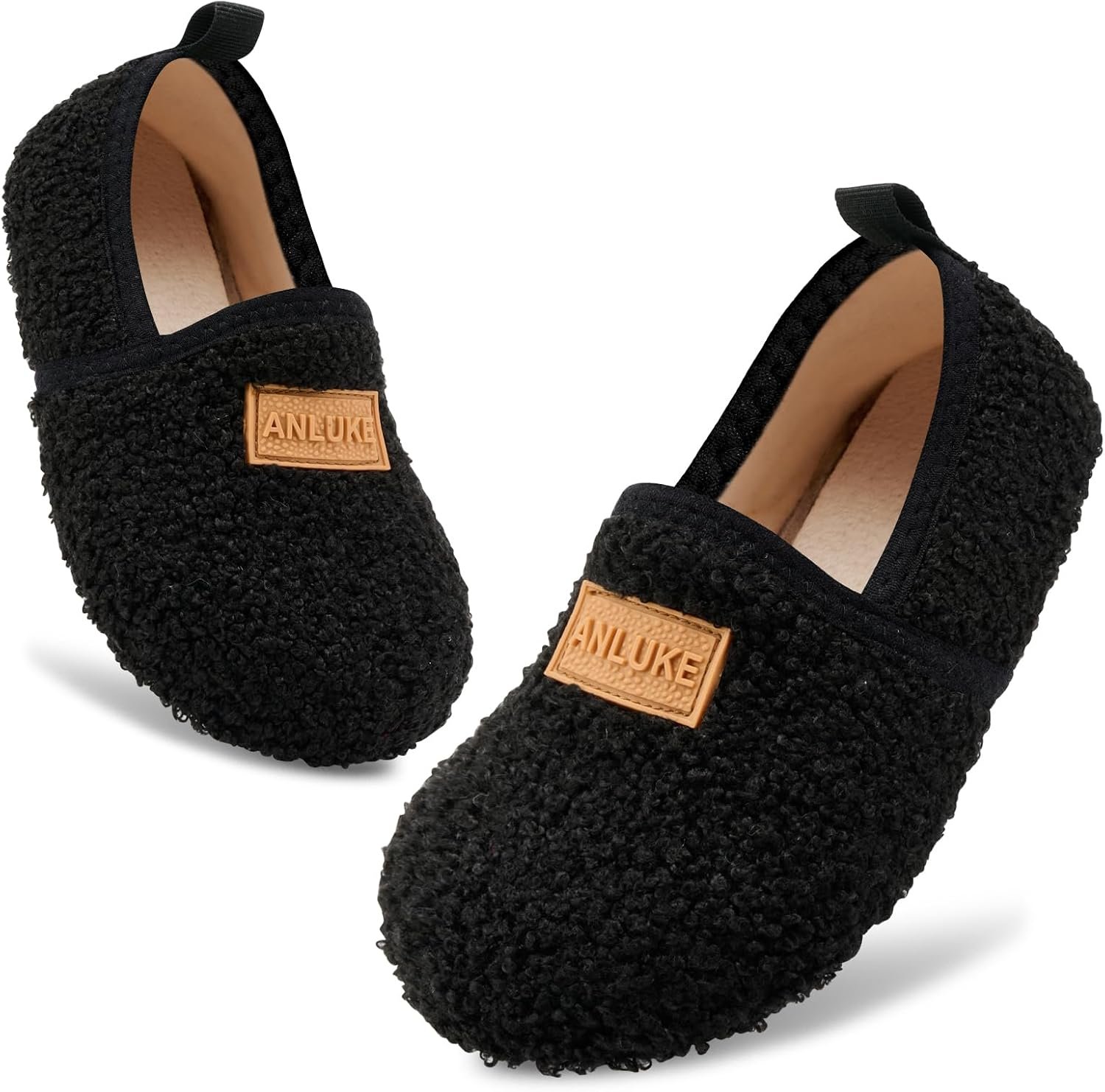 ANLUKE Kids Toddler Slippers Boys Girls Indoor House Shoes Non-Slip Slippers Socks Outdoor Warm Walking Shoes