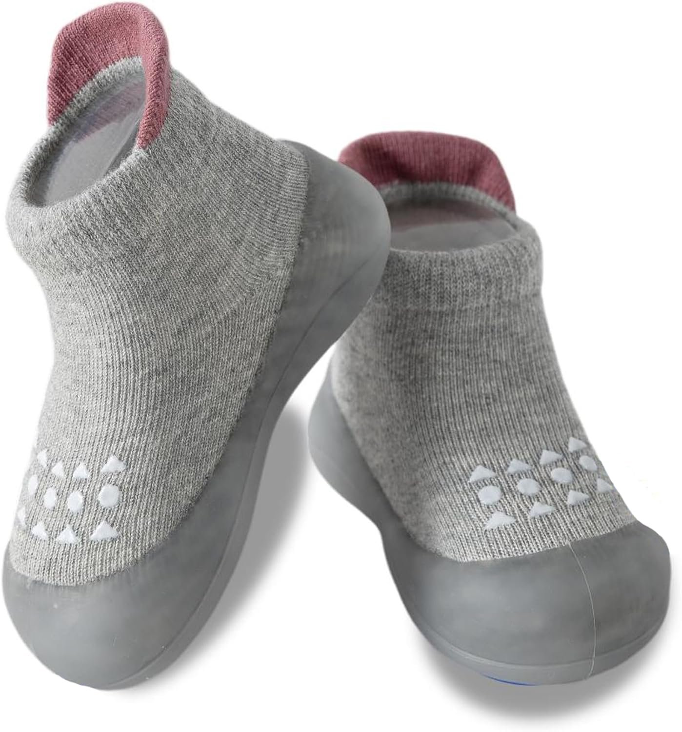 Hstyle Baby Sock Shoes Toddler Walking Shoes Infant Non-Slip Slippers Soft Rubber Sole Sneakers for Baby Boys Girls