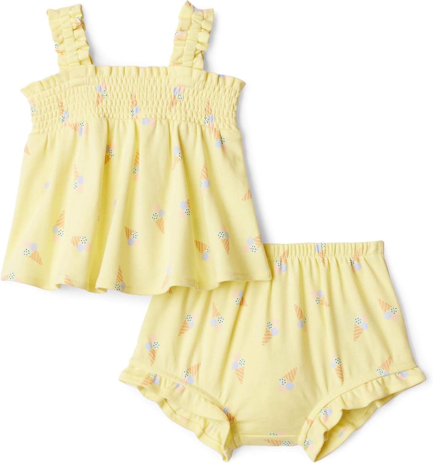Amazon Essentials x Sofia Grainge Baby Girls’ Cotton Sleeveless Shirt and Shorts Play Set