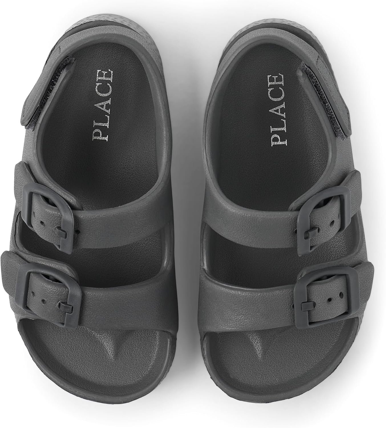 The Children’s Place Baby Boys and Toddler Everyday Double Buckle Slide Sandals with Backstrap