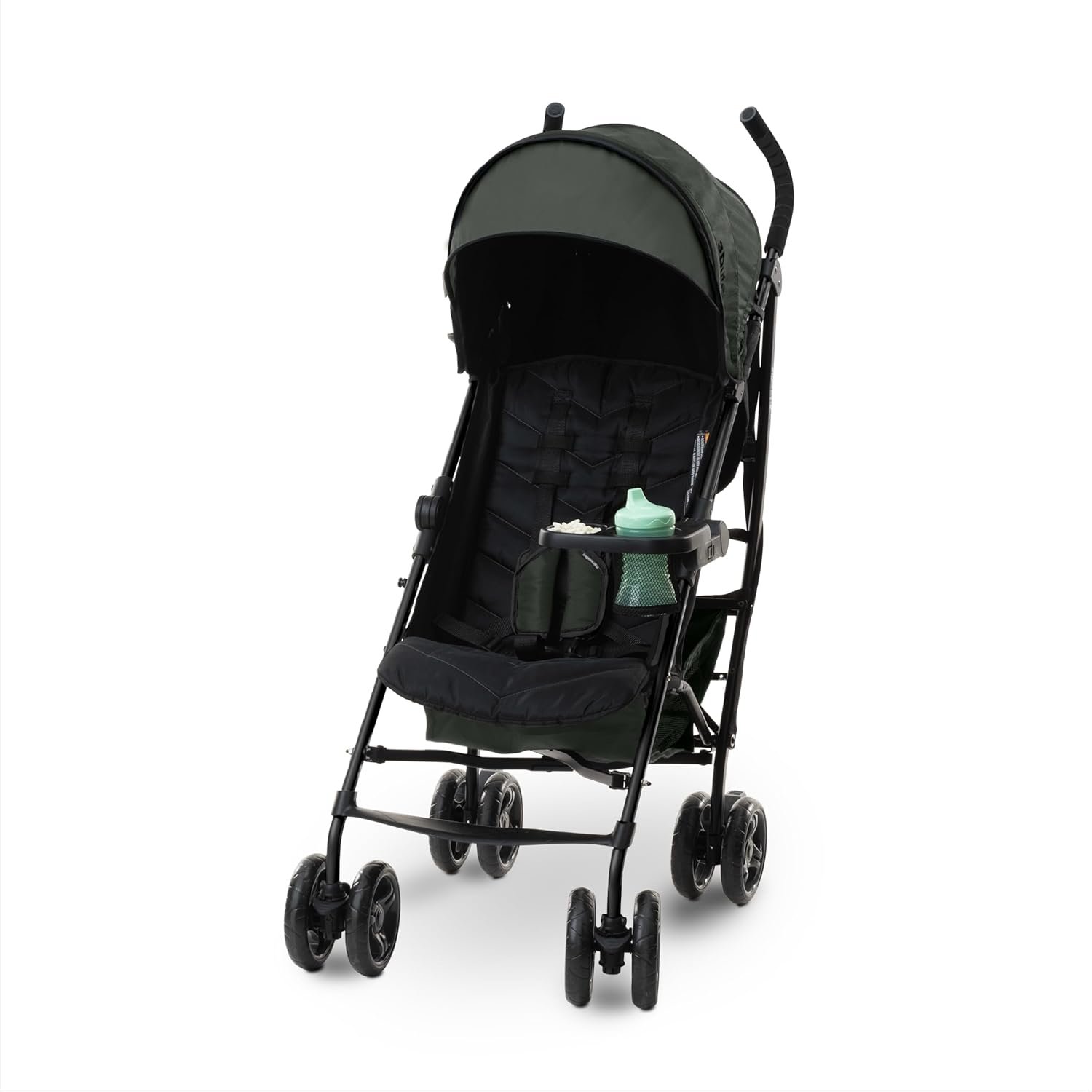 3Dlite Convenience Stroller, Green – Lightweight Stroller with Aluminum Frame, Large Seat Area, 4 Position Recline, Extra Large Storage Basket – Infant Stroller for Travel and More