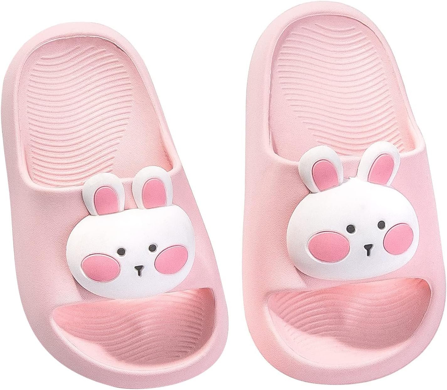 Drecage Bunny Toddler Slides Slipper Unisex Child Boys Girls Slide Sandals for Kids Flip Flops Compfy Shower Slippers Beach Garden Shoes
