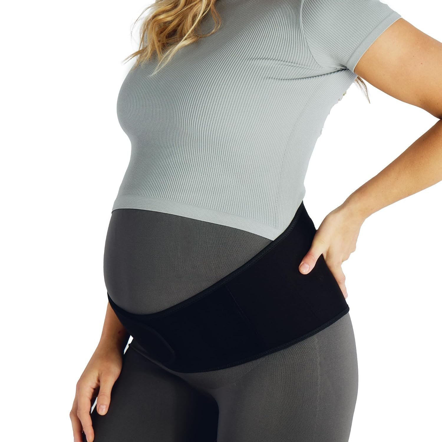 Belly Bandit Upsie Pregnancy Support Belt – Maternity Belly Support for Hips and Lower Back Relief – Adjustable Fit with Anti-Dig Closure – Small – Black