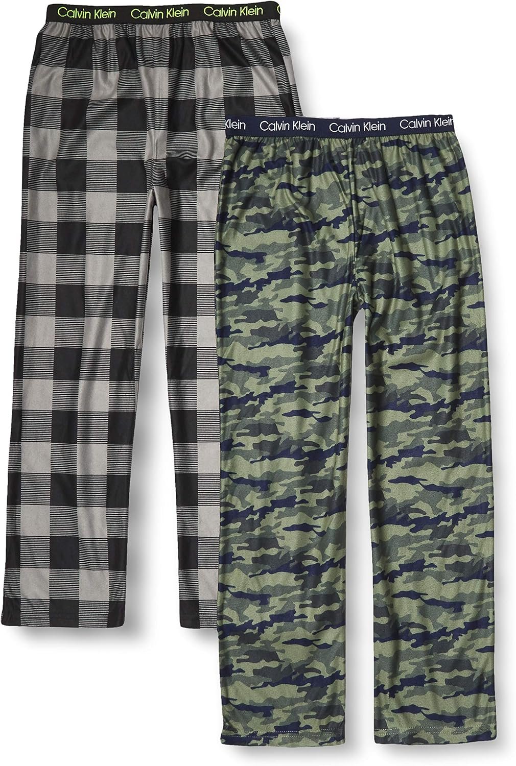 Calvin Klein Kids Boys’ Super Soft Brushed Micro Pajama Pant 2-Pack