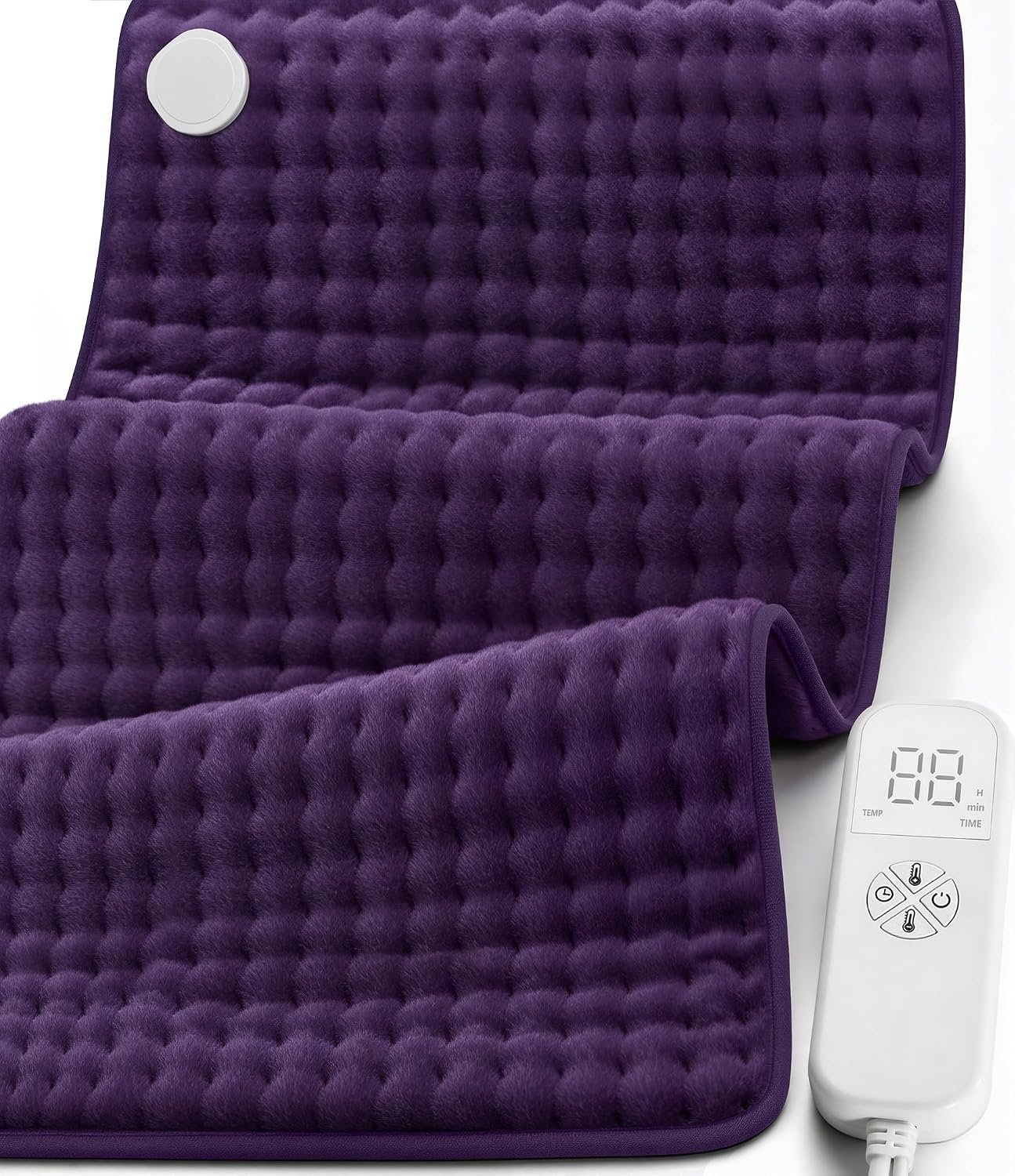 Heating Pad for Back Pain Relief, Extra Large 17″x33″ Electric Heat Pad with 6 Heat Settings, 4 Timers, Auto Shut-Off – Machine Washable for Neck Shoulder Cramps, Christmas Gift for Women Mom Wife