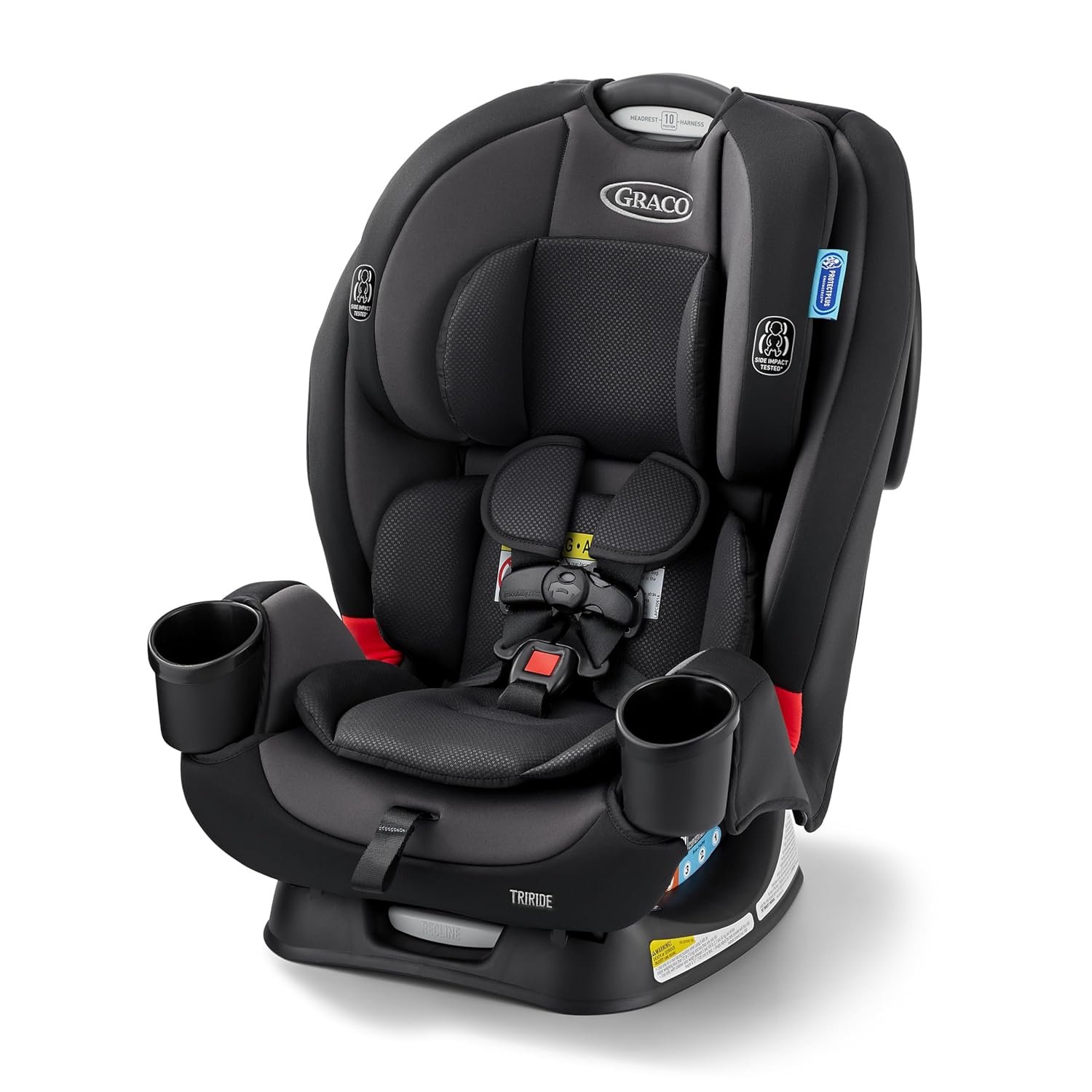 Graco® TriRide 3-in-1 Reclining Car Seat, Kipling – Rear & Forward Facing Car Seat, Highback Booster, Adjustable Headrest