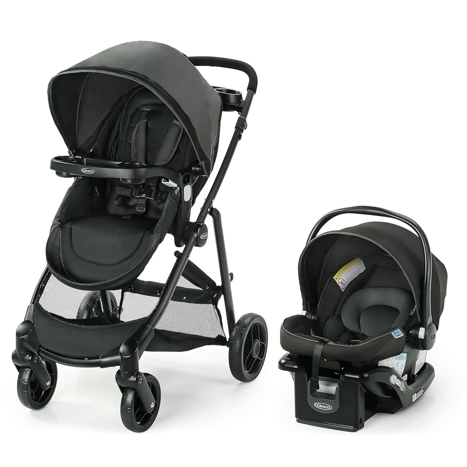 Graco Modes Element Travel System, Baby Car Seat and Stroller Combo, Includes: SnugRide Lite LX Infant Car Seat and Reversible Baby Stroller, Great Gift for New Parents, Canter