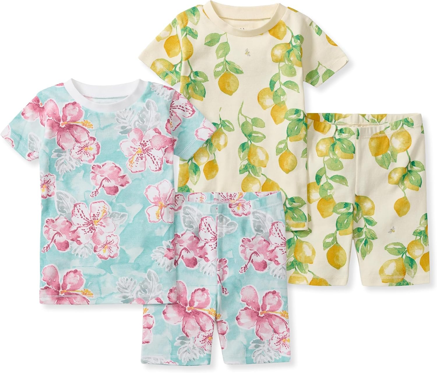 Burt’s Bees Baby Unisex Pajamas, Short Sleeve Tee and Shorts 2-Piece PJ Set, 100% Organic Cotton