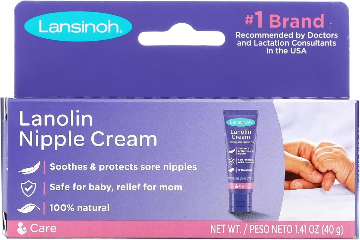 Lansinoh HPA Lanolin for Breastfeeding Mothers, 1.41 Ounce (Pack of 2) – Packaging may vary