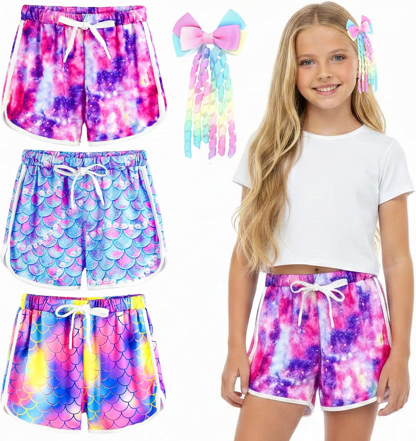 Girls Dolphin Shorts, Childrens Athletic Summer Sports Short