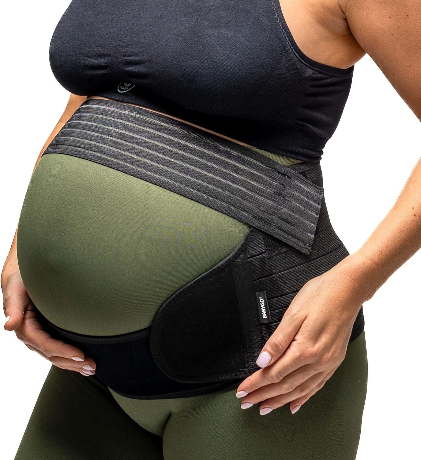 BABYGO® Pregnancy Support Belt – Maternity Belly Band for Back, Pelvic & Hip Pain Relief | Adjustable Bump Support