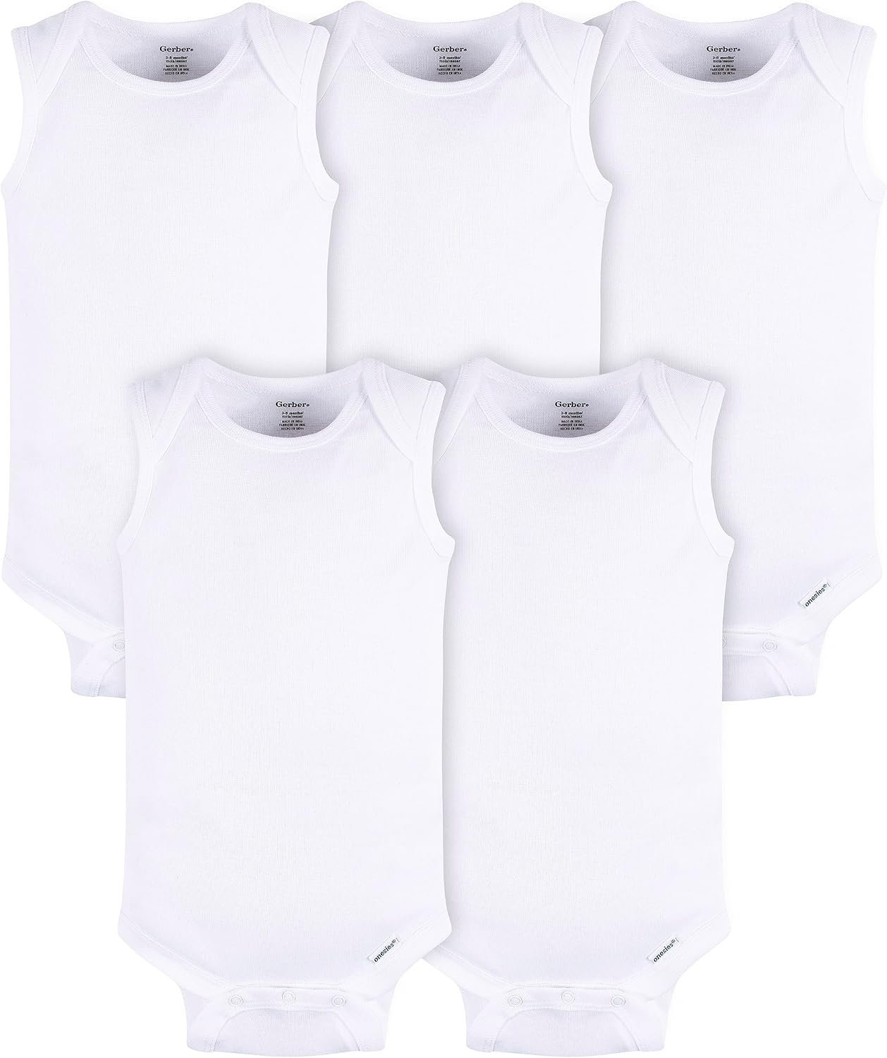 Gerber Baby Boys Multi-Pack Sleeveless Onesies Bodysuit