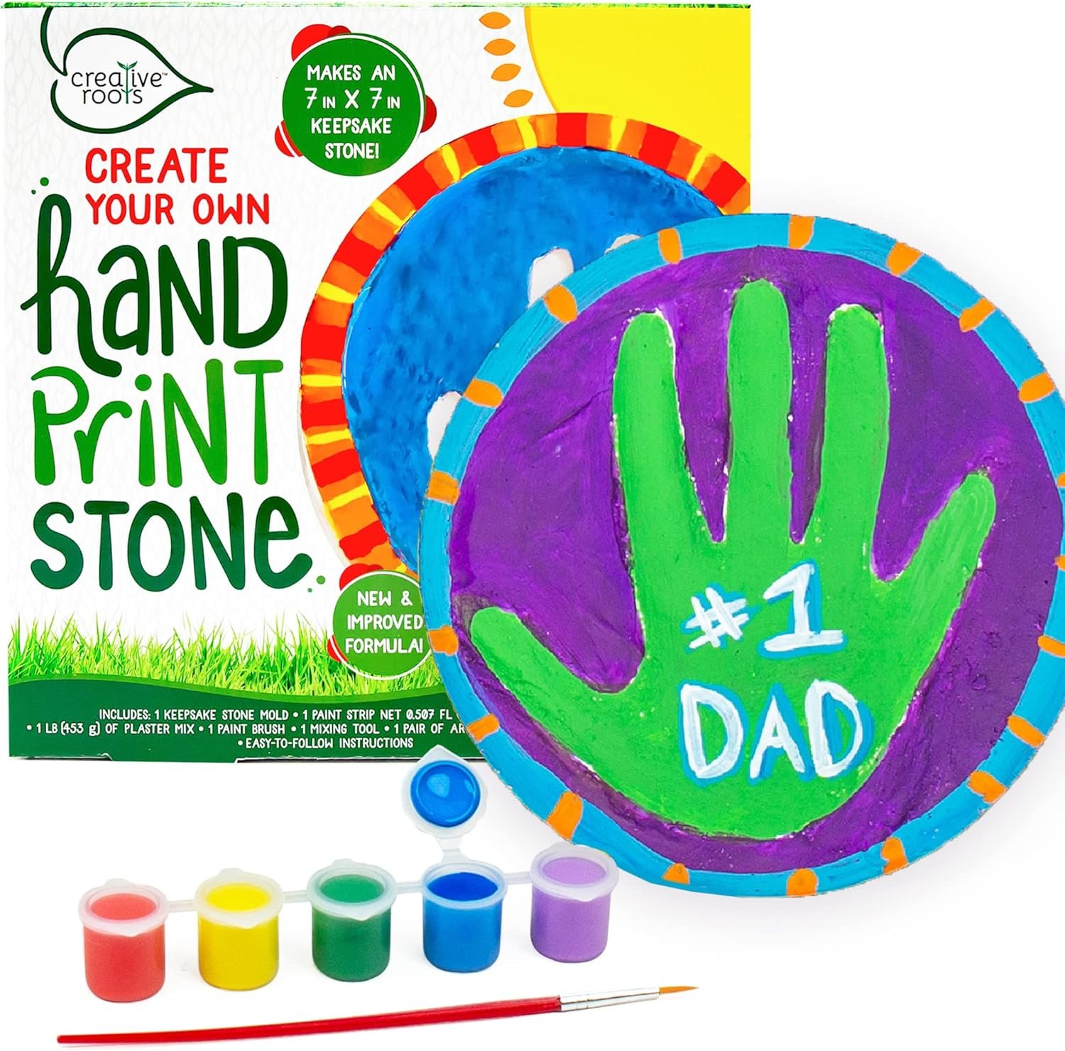 Creative Roots Create Your Own Handprint Stone by Horizon Group USA