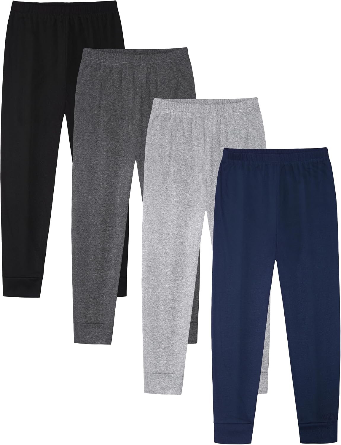 VOGRYE Baby and Toddler Boys Cotton Pants, 4 Pack 2T-6Y Joggers Sweatpants for Boys