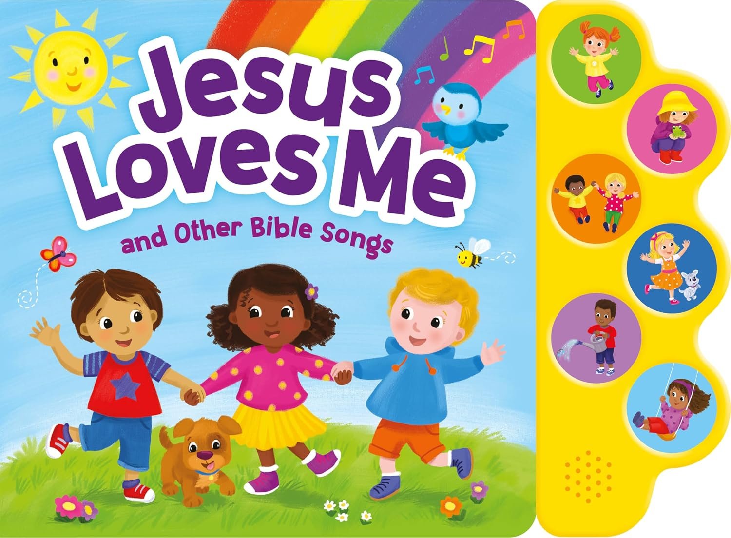 Jesus Loves Me & Other Bible Songs – Interactive Sound Book for Toddlers | Christian Baby Book with 6 Faith-Based Songs, Lyrics & Music | Baptism Gift, Bible Story Time Sing-along for Boys and Girls