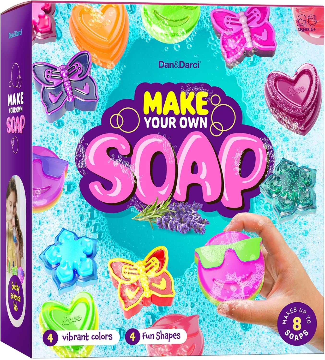 Dan&Darci Soap Making Kit for Kids – Crafts Science Toys – Birthday Gifts for Girls and Boys Age 6-12 Years Girl DIY Kits – Best Educational Craft Activity Gift for 6-12 Year Old Kid
