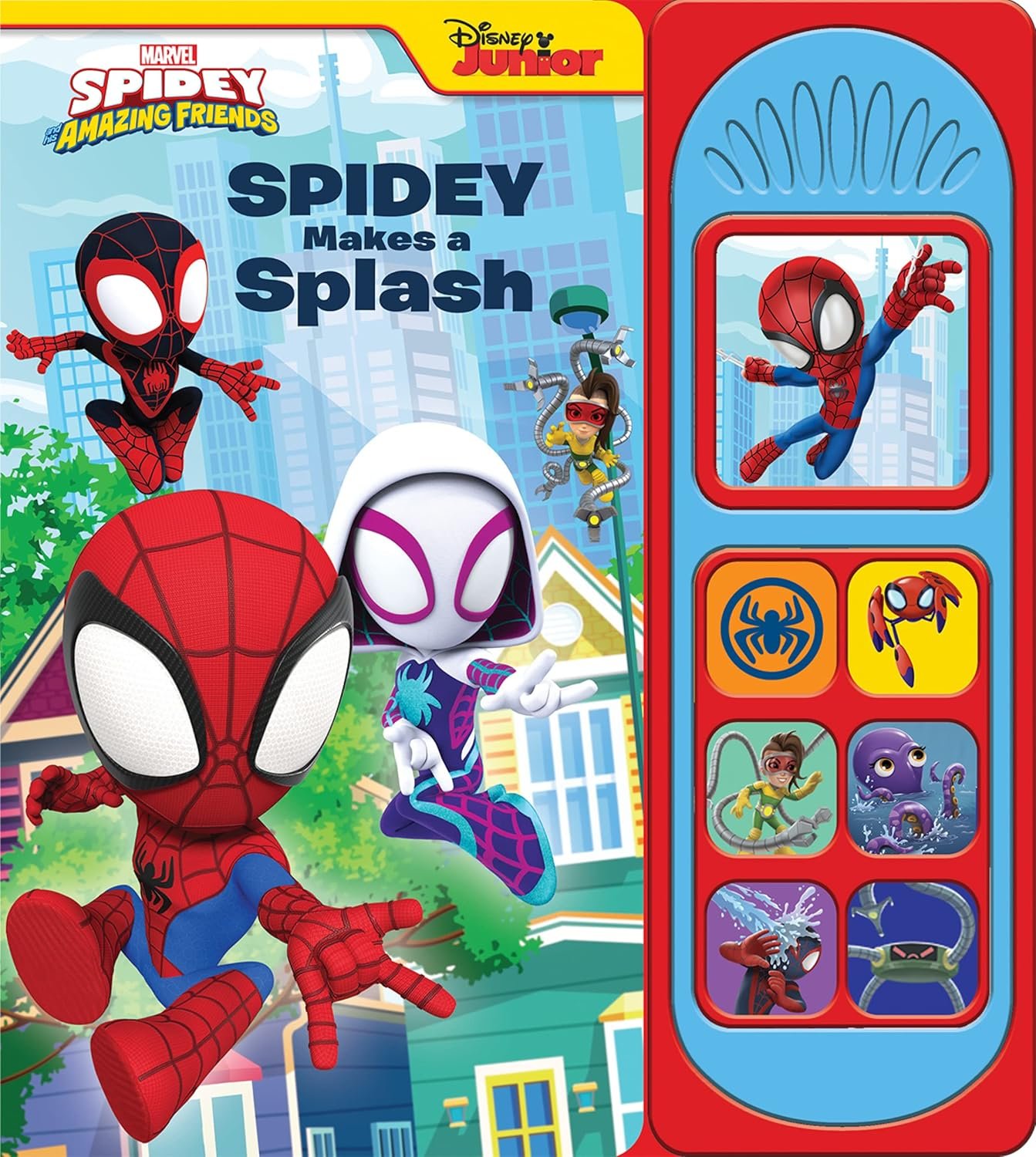 Marvel Spider-man – Spidey and his Amazing Friends – Spidey Makes a Splash Sound Book – PI Kids