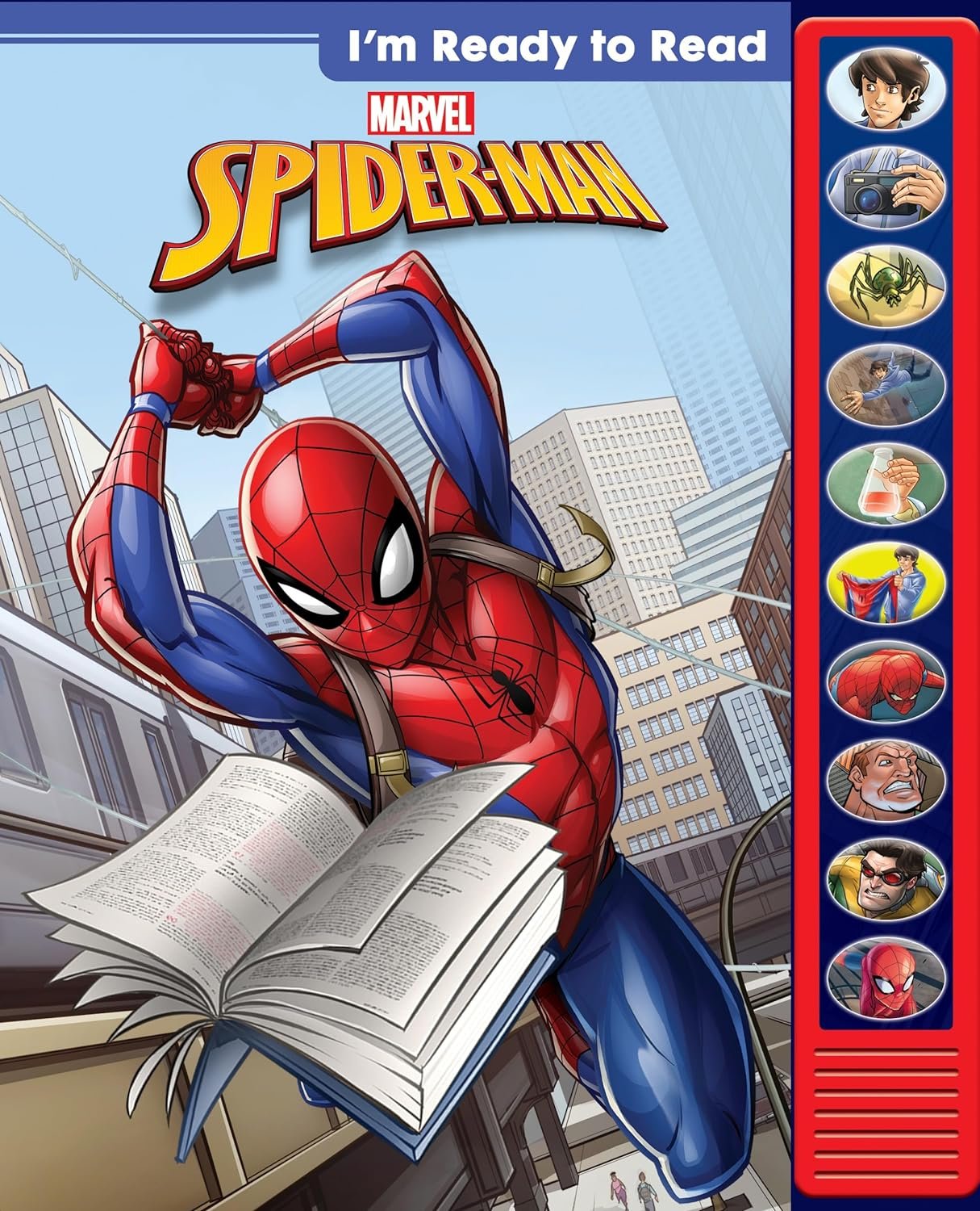 Marvel – I’m Ready to Read with Spider-Man – Interactive Read-Along Sound Book – Great for Early Readers – PI Kids