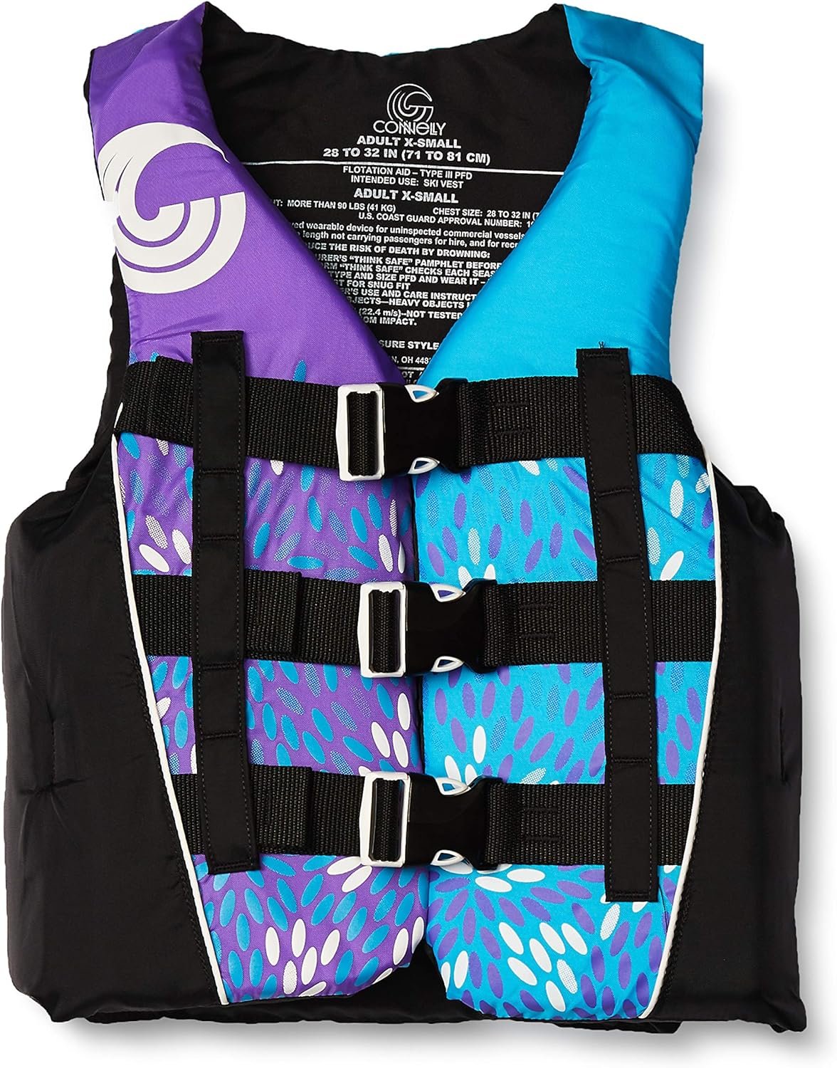 Connelly Teen Nylon Life Vest, 90 to 120 lbs