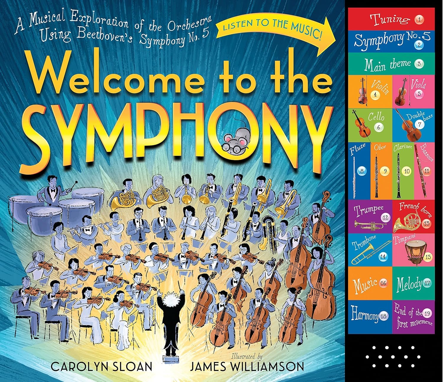 Welcome to the Symphony: A Musical Exploration of the Orchestra Using Beethoven’s Symphony No. 5 (Welcome to Music! Sound Button Books)