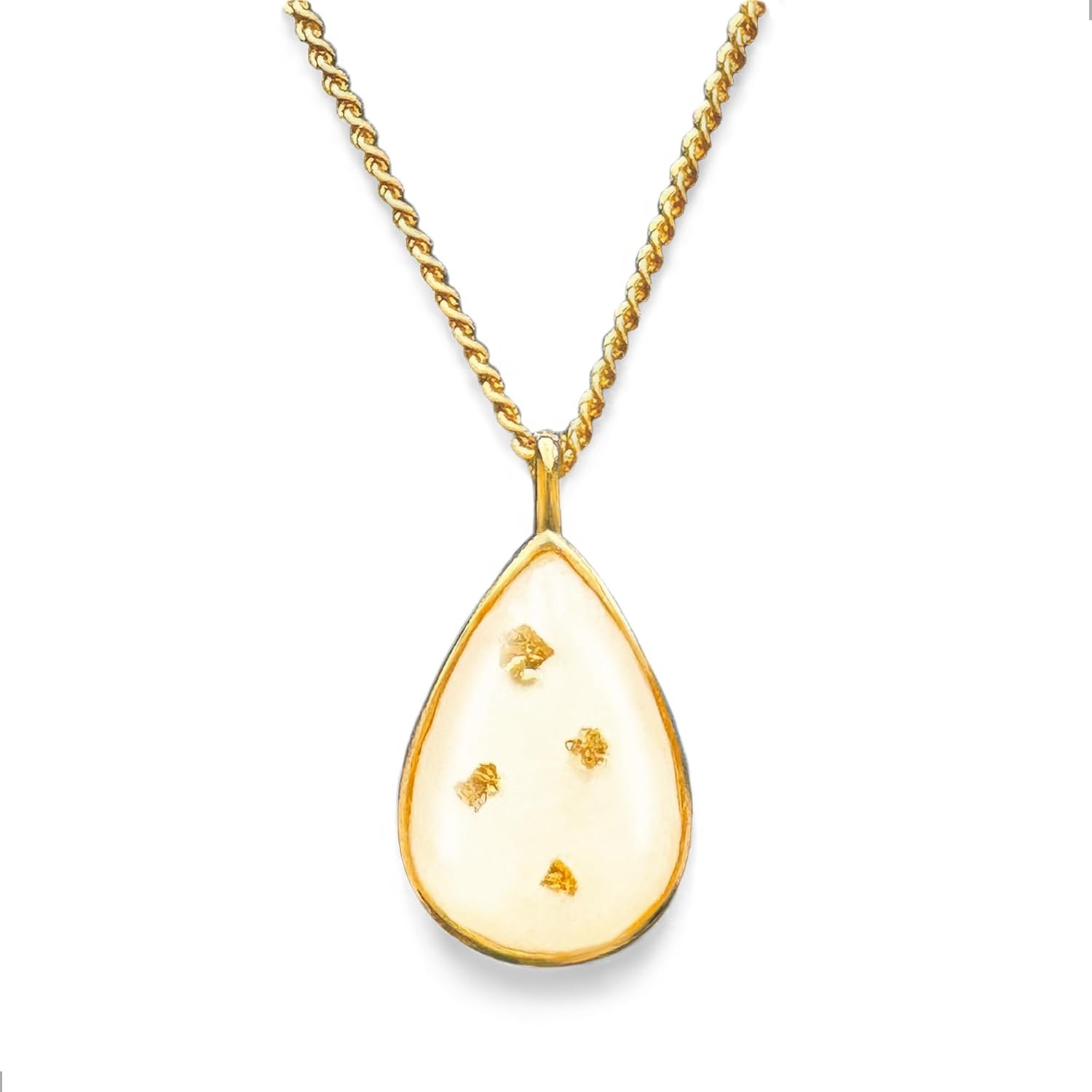 Gold Necklace DIY Breastmilk Jewelry Making Kit (Full Kit) | 18k Gold plated 925 sterling silver pendant, breastfeeding keepsake, new mom gifts, baby shower registry, lactation