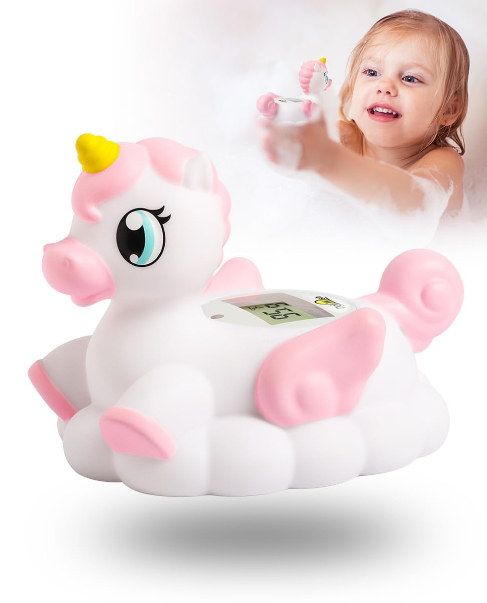 Baby Bath Thermometer Newborn Digital Unicorn Baby Bath Temperature Thermometer for Infant Bathtub Water Floating Rubber Toy WP01
