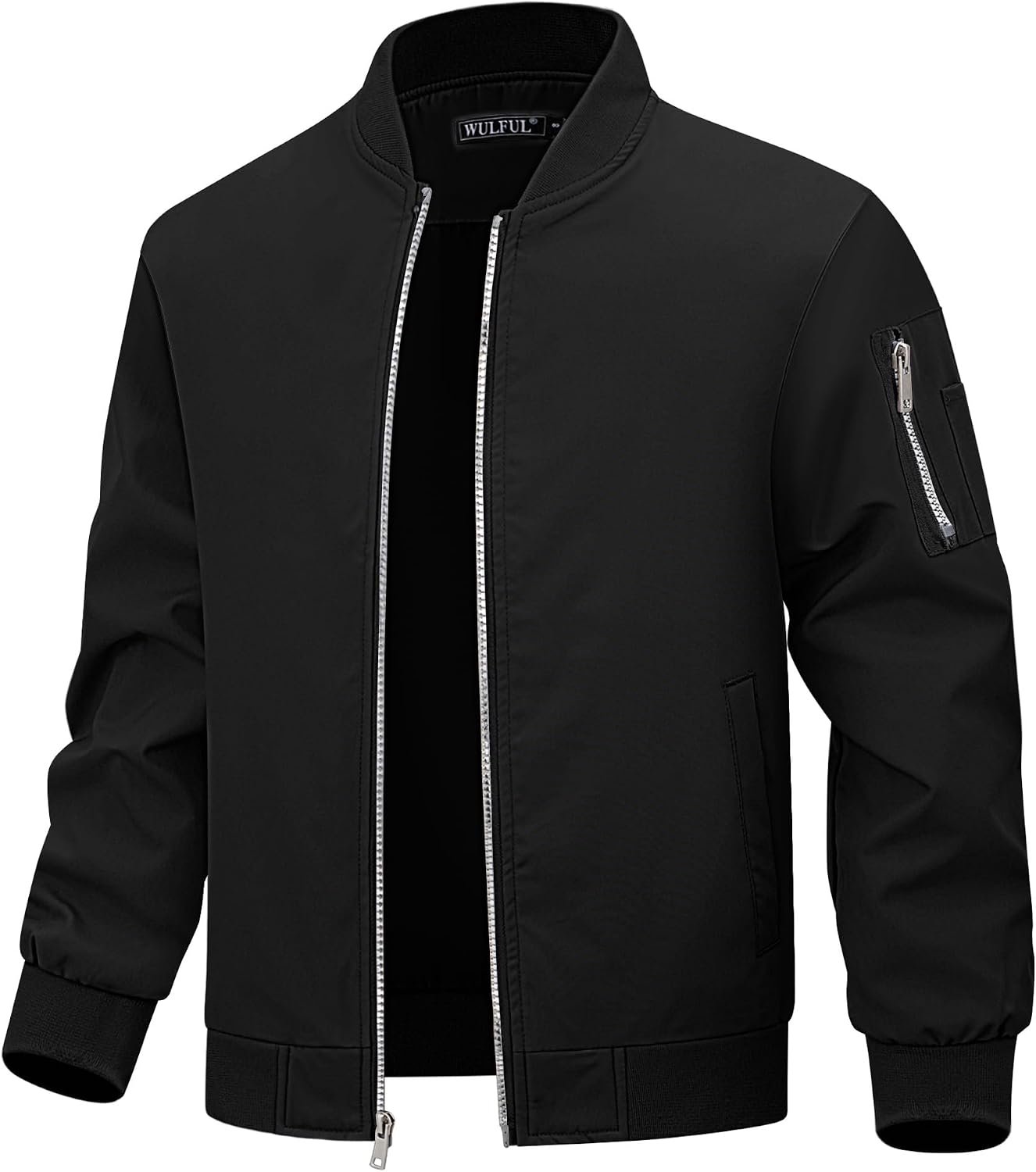 WULFUL Boy’s Bomber Jackets Kids Spring Fall Zip Up Varsity Windbreak Jackets