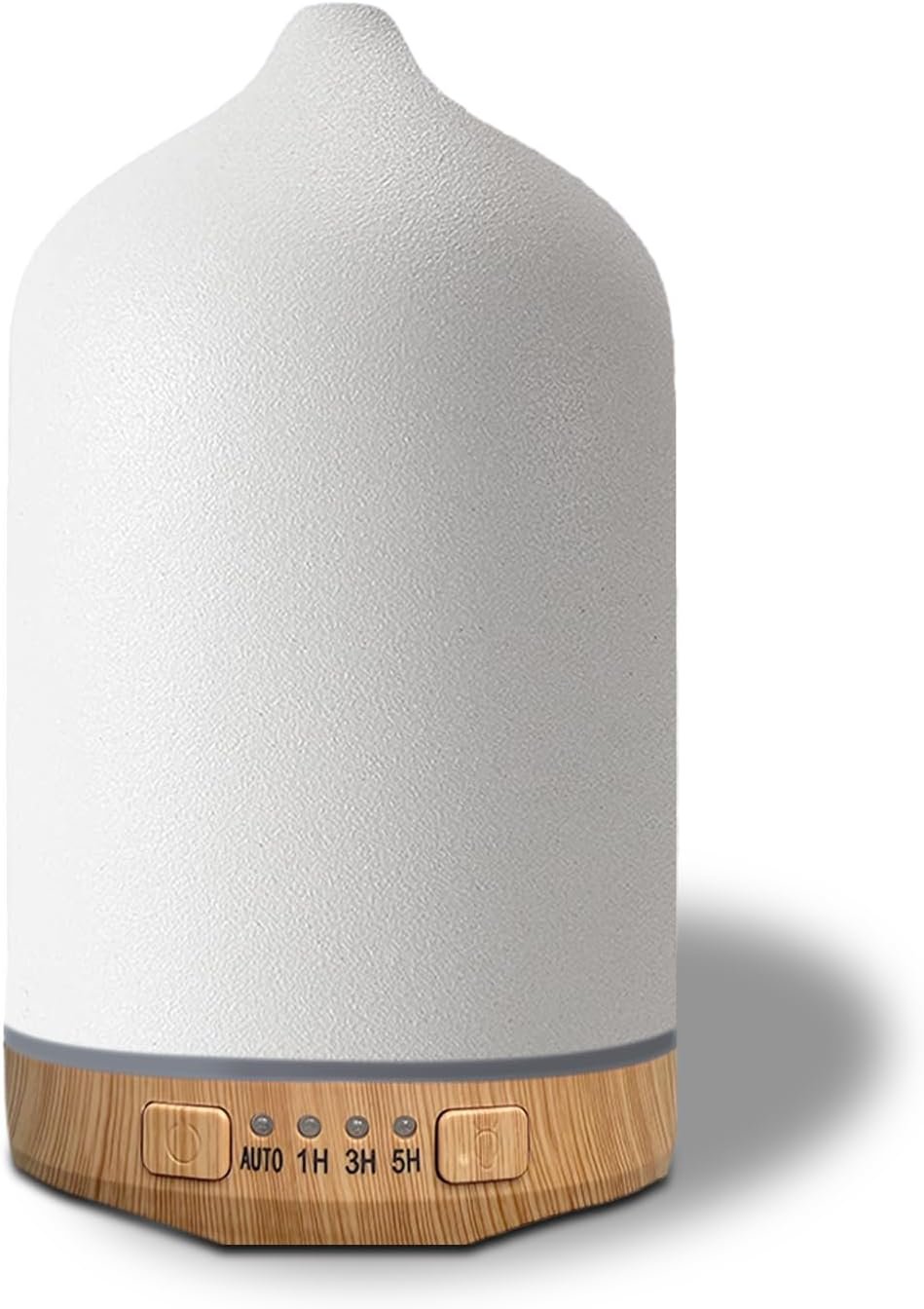 Ceramic Essential Oil Diffuser, 250ml Aromatherapy Humidifier & 7 Color-Changing Night Light with Auto Shut-Off, 1H/3H/5H Timer Ultrasonic Cool Mist Quiet Operation for Home, Office, Yoga