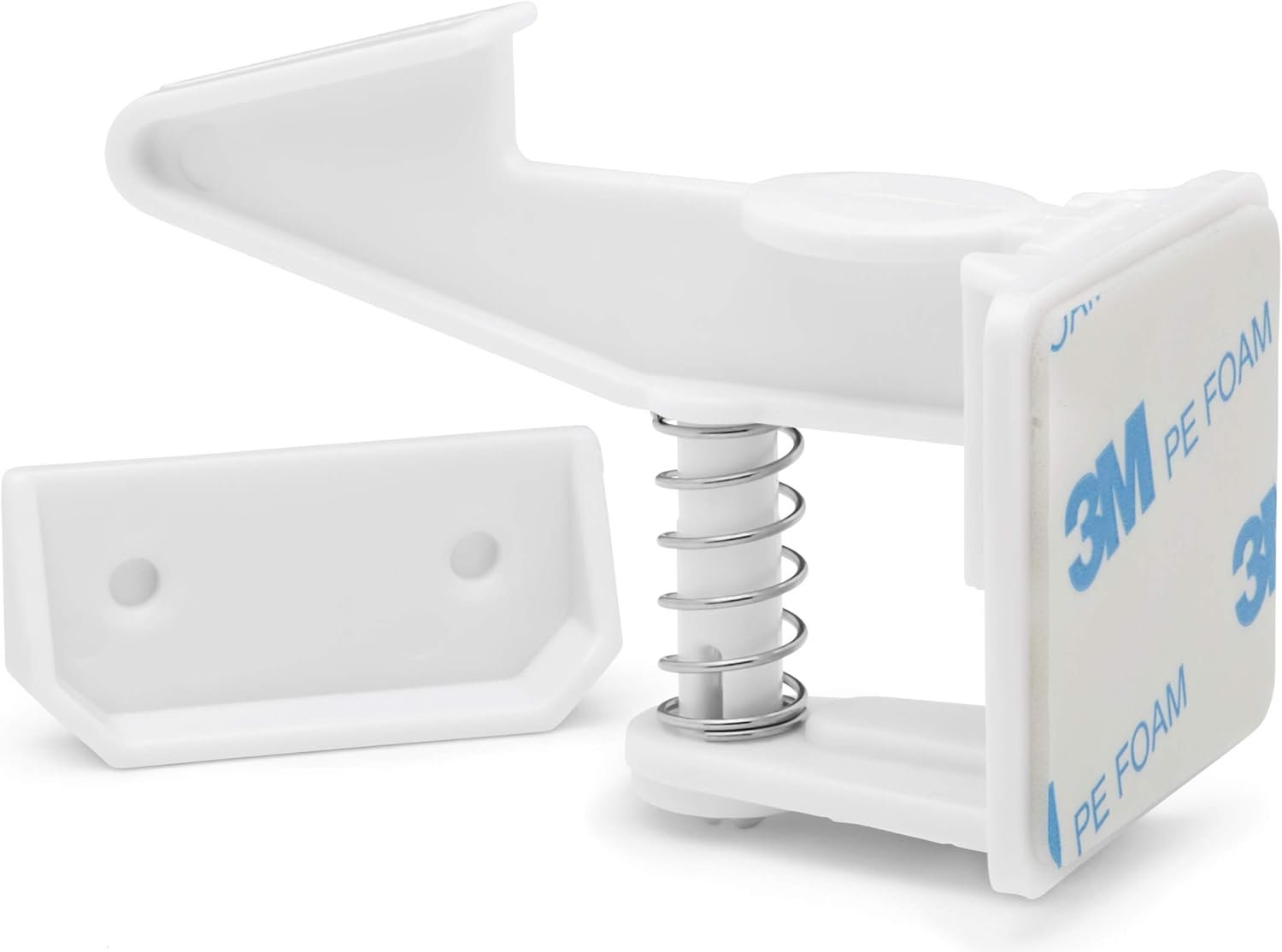 [12-Pack] Invisible Baby Proofing Cabinet Locks – No Drill Child Safety Drawer Latches – Adhesive Childproof Latch for Cabinets, Kitchen & Furniture – Secure Toddler & Infant Safety No Tools Required