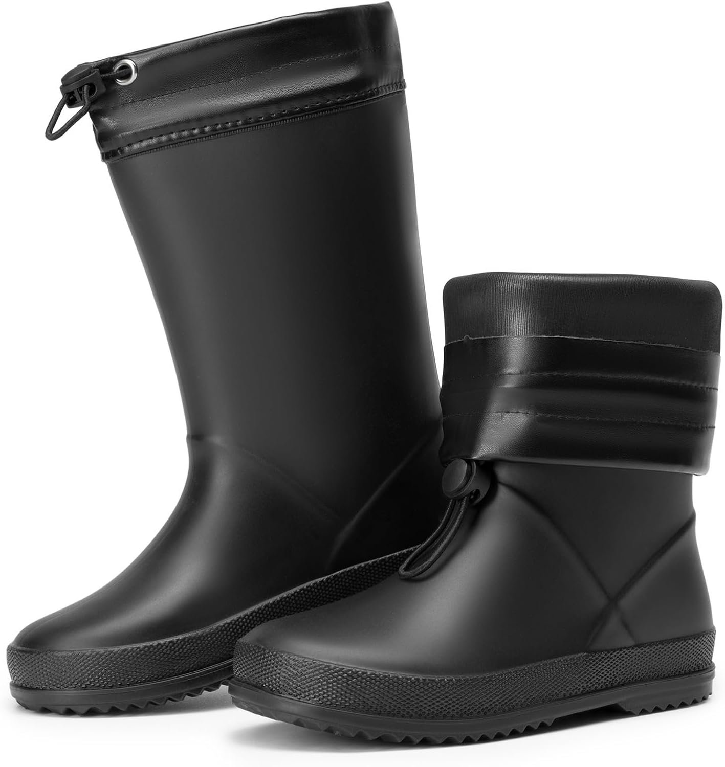DREAM PAIRS Kids Rain Boots Boys Girls Lightweight Boots Waterproof Easy-on Outdoor Playing Rain Boot Unisex-Child