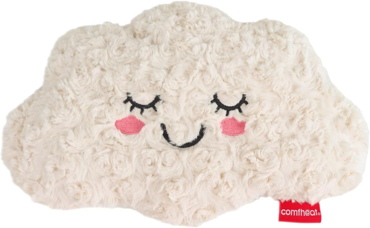 Microwave Unscented Heating Pad for Pain Relief, Moist Heat Pack Hot Compress for Period Cramps, Shoulder, Muscles, Cute Cloud Plush Heating Pad, Gift for Girl Women, with Washable Cover