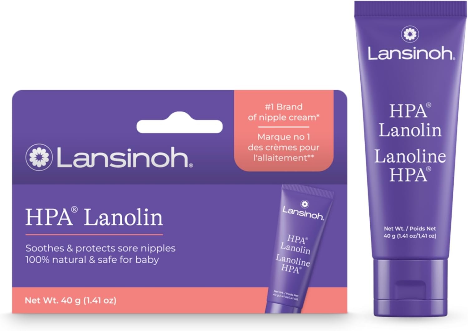 HPA Lanolin Nipple Cream, 40 g