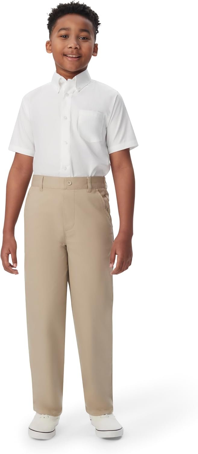 French Toast Boys Pull-On Relaxed Fit School Uniform Pant (Standard & Husky)
