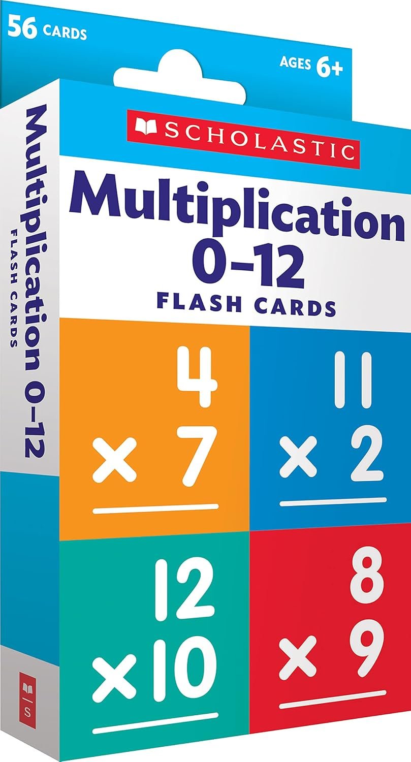 Scholastic Flash Cards: Multiplication 0 – 12