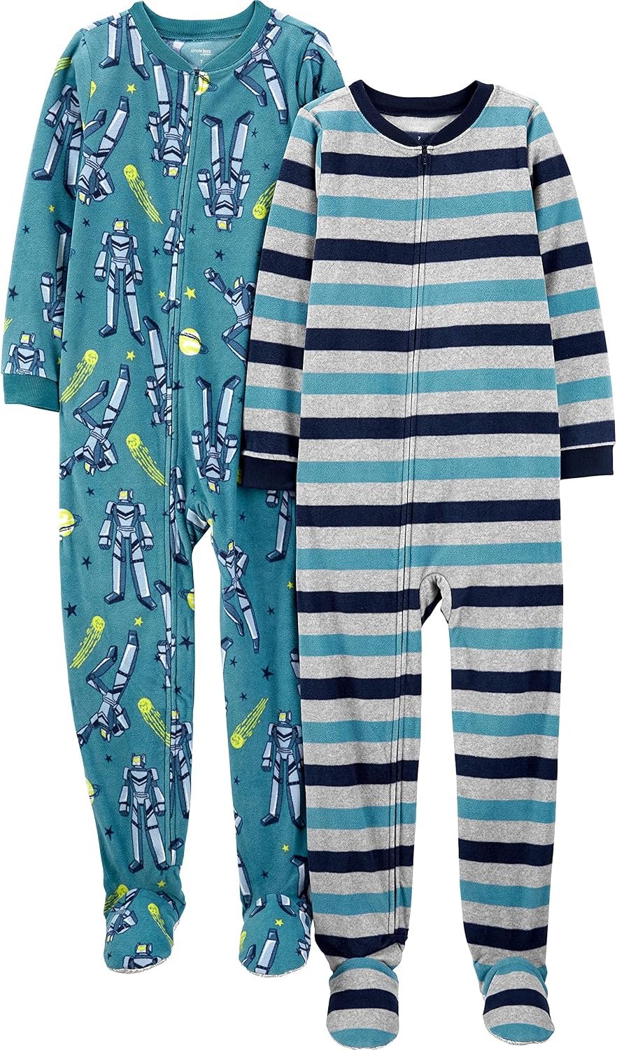 Simple Joys by Carter’s Kids’ Loose-fit Flame Resistant Fleece Footed Pajamas