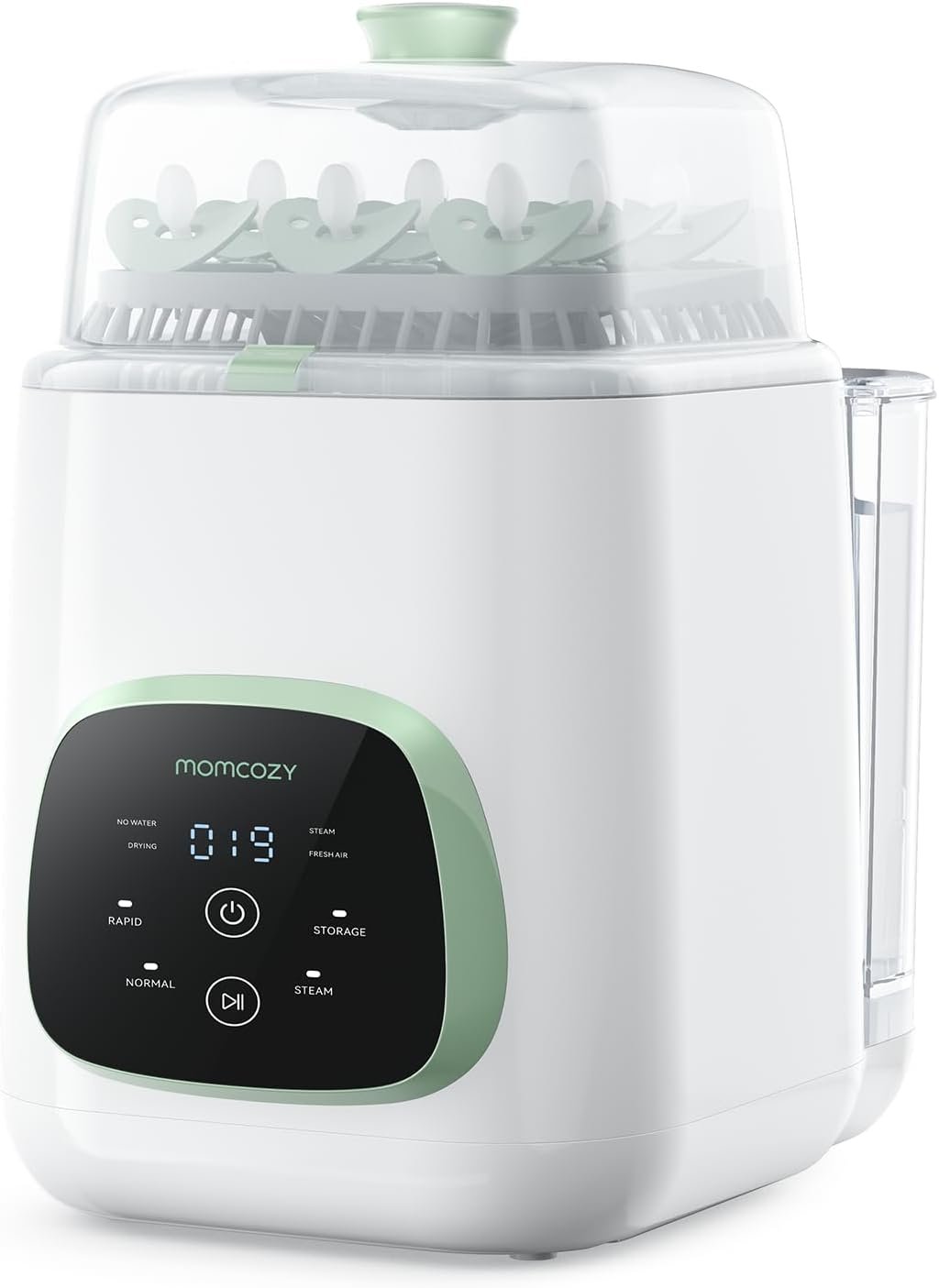 Momcozy KleanPal Pro All-in-One Bottle Washer, Sterilizer & Dryer – White | 9 Cleaning Modes Baby Bottle Washer for Bottles, Pump Parts & Baby Essentials, Time-Saving & Hands-Free, 26 Spray Jets
