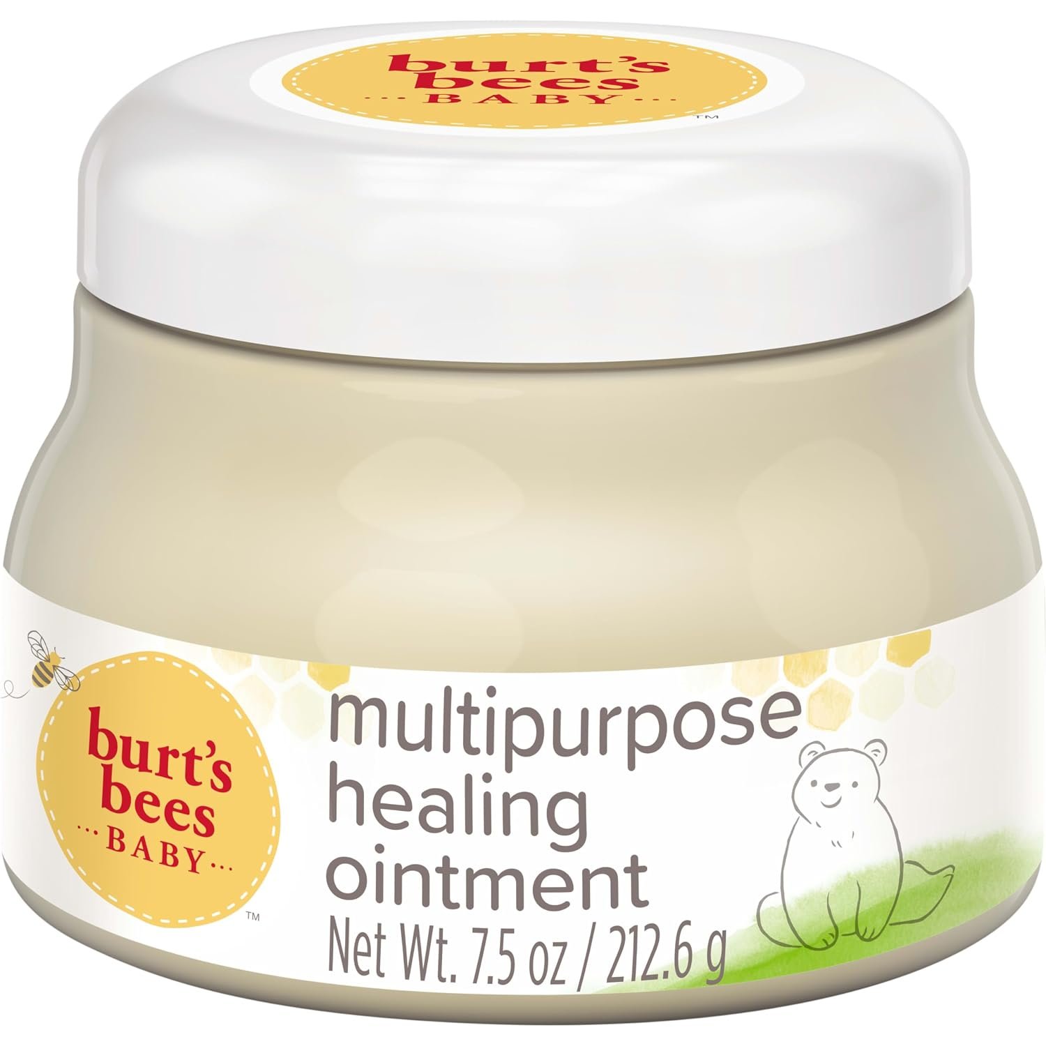Burt’s Bees Baby 100% Natural Origin Multipurpose Healing Ointment, Face & Body Baby Ointment – 7.5 Ounce Tub