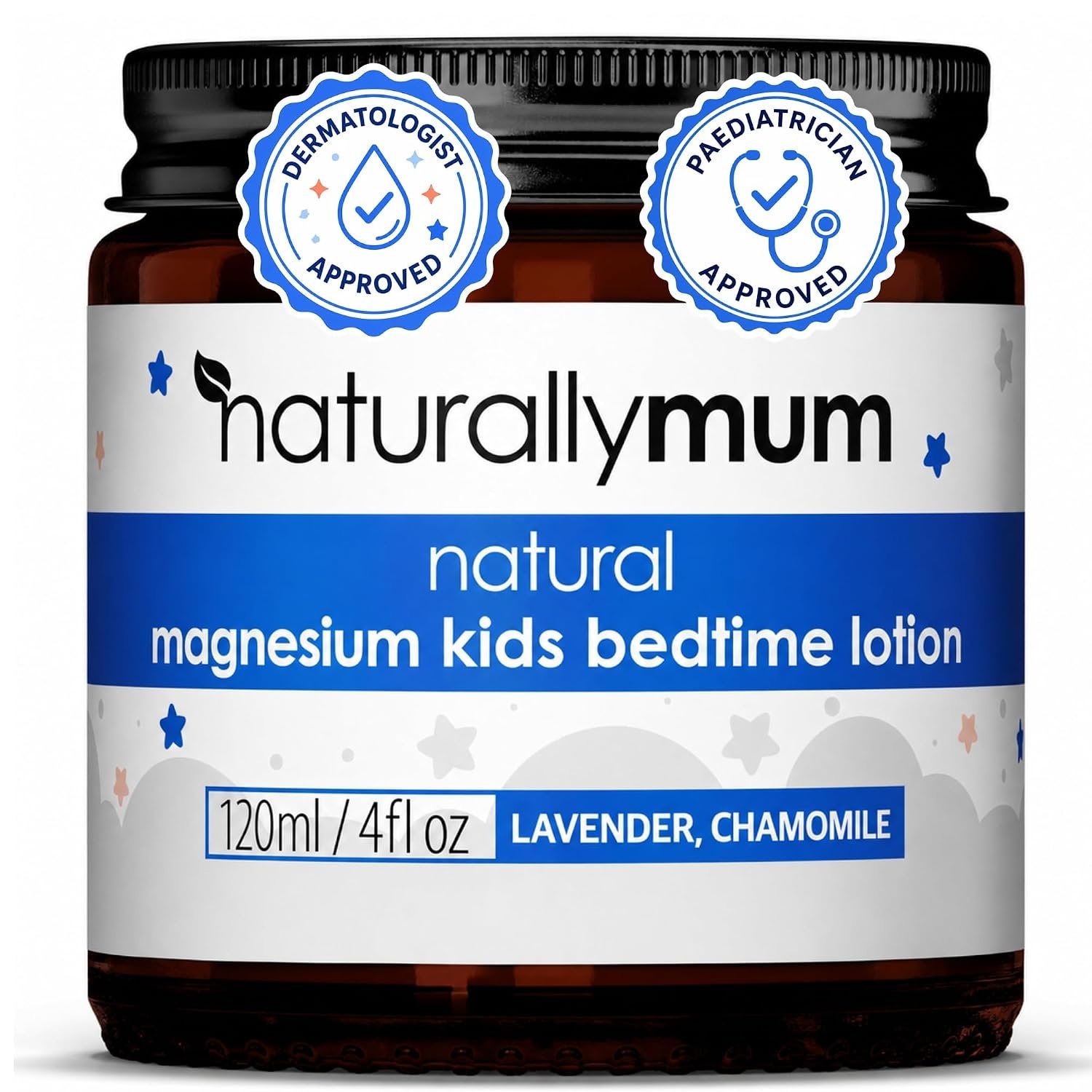 NaturallyMum – Magnesium Lotion for Kids & Babies [NATURAL & SAFE] – Juniors Bedtime Lotion – Magnesium Sleep Cream for Kids & Babies – For Toddlers – Lavender & Chamomile