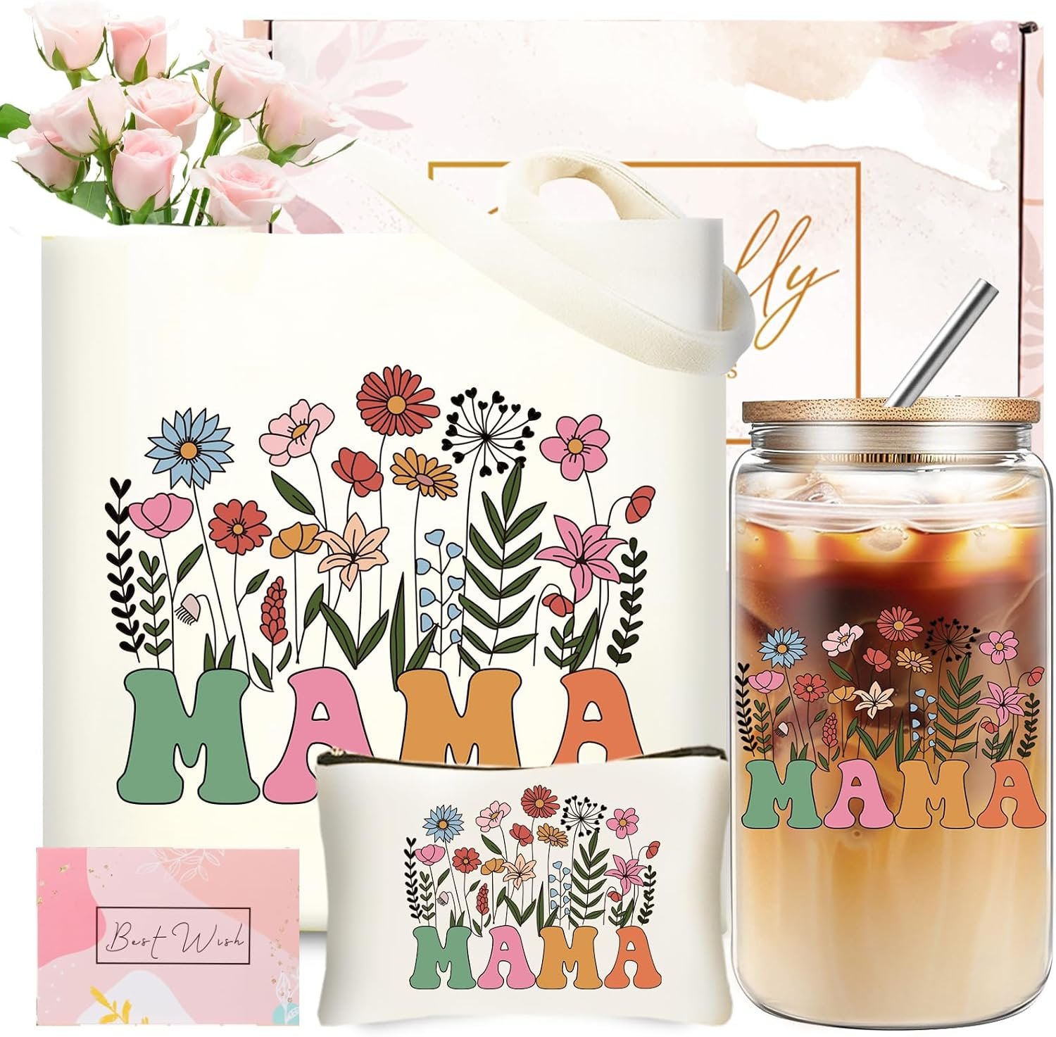 Mom Gifts for Women from Daughter Son Birthday Gifts Box Set for Best Mom, Mama Valentines Day Presents for Mothers